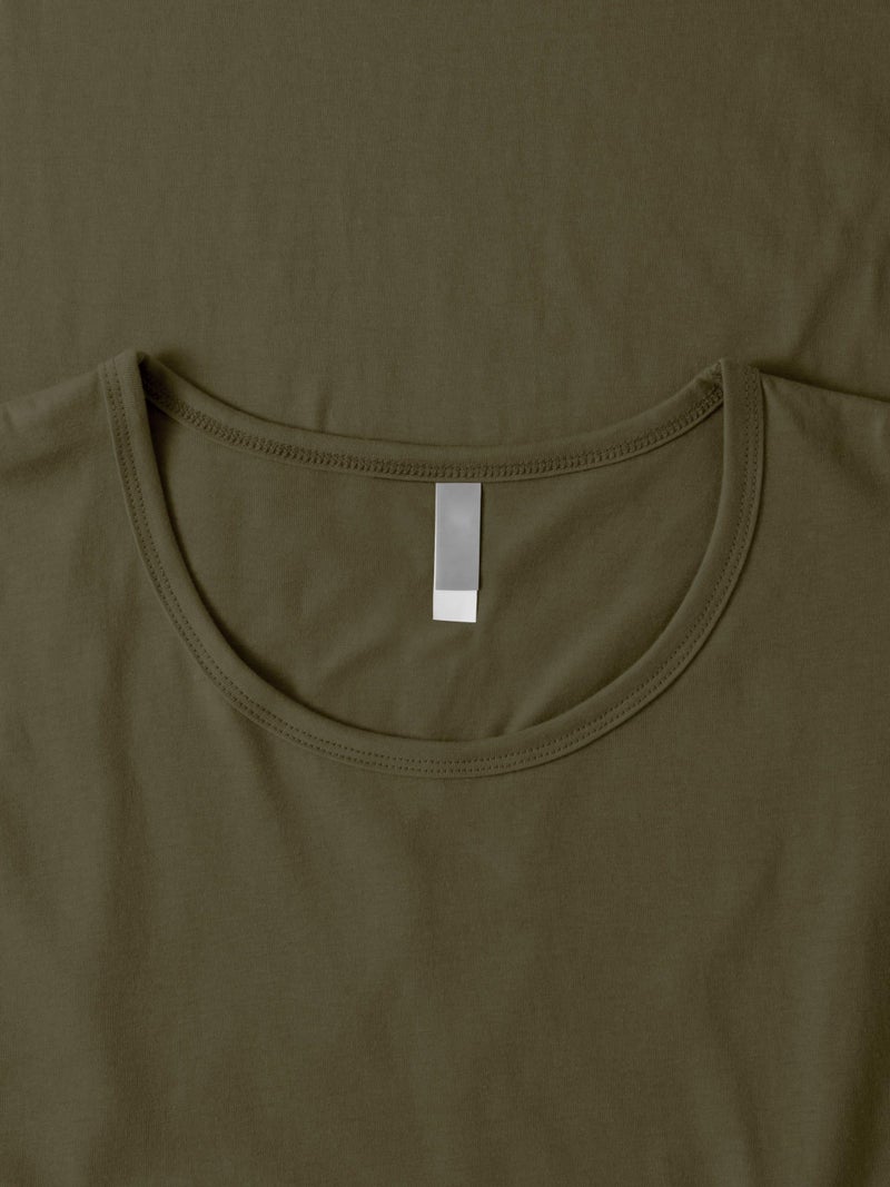 Hat and Beyond Mens Hipster Curve Hem Droptail Tee Premium Longline T Shirts (X-Large, 1hc01_Military Green) - Image 4